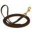 Viper Biothane Long Line 15 ft Lead with Brass Hardware Dark Chocolate Brown 1 2" Dog Leashes Dogline