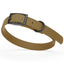 Dogline Biothane Waterproof Dog Collar with Black Hardware - Size S (12 to 15 inches) Coyote Brown Dog Collars Dogline