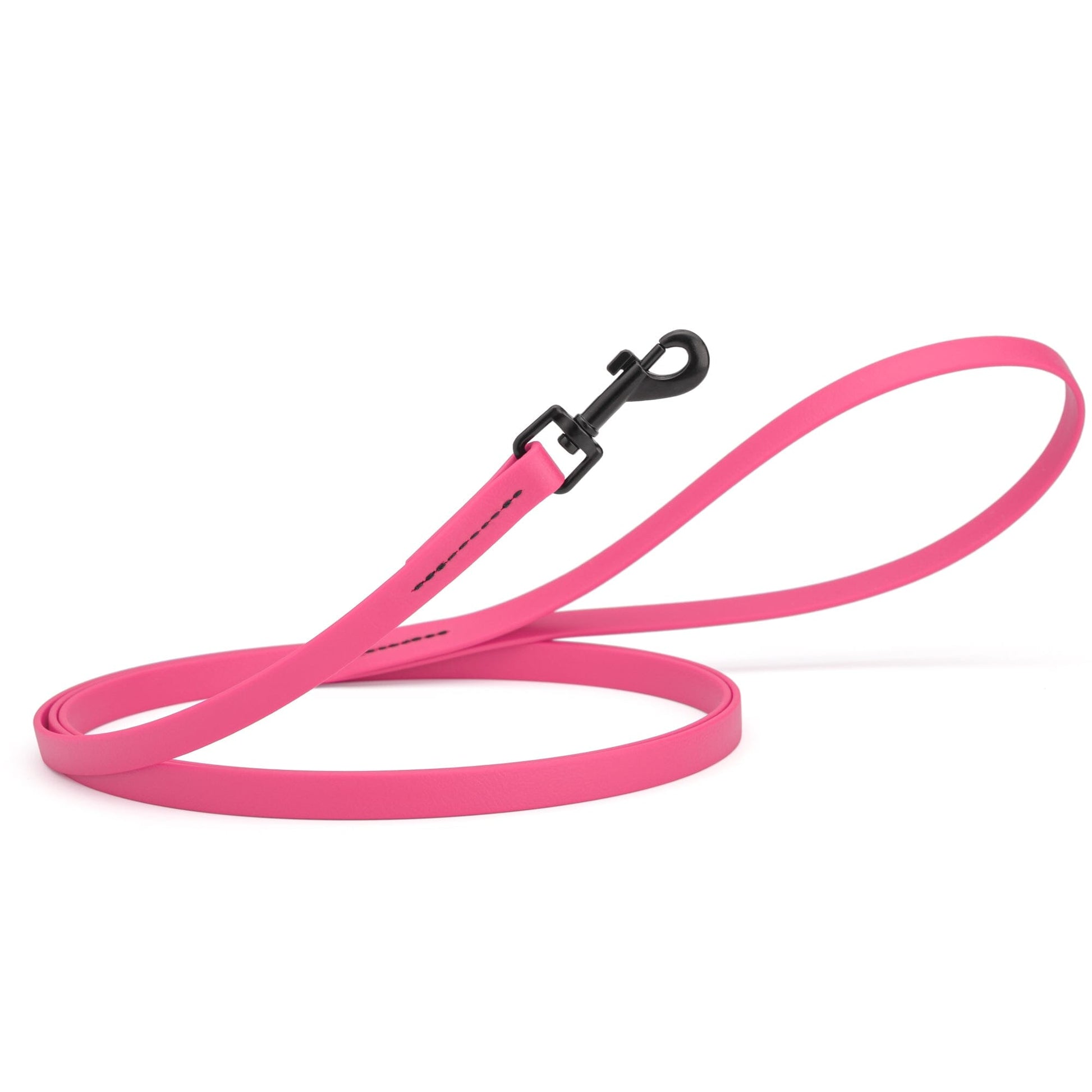 Biothane Waterproof Dog Leash, 4 ft Passionfruit Pink 4' 1 2" Dog Leashes Dogline
