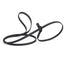 Biothane Slip Lead for Dogs, 5FT and 7FT Black 5' 3 8" Dog Leashes Dogline