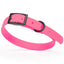 Dogline Biothane Waterproof Dog Collar with Black Hardware - Size S (12 to 15 inches) Passionfruit Pink Dog Collars Dogline