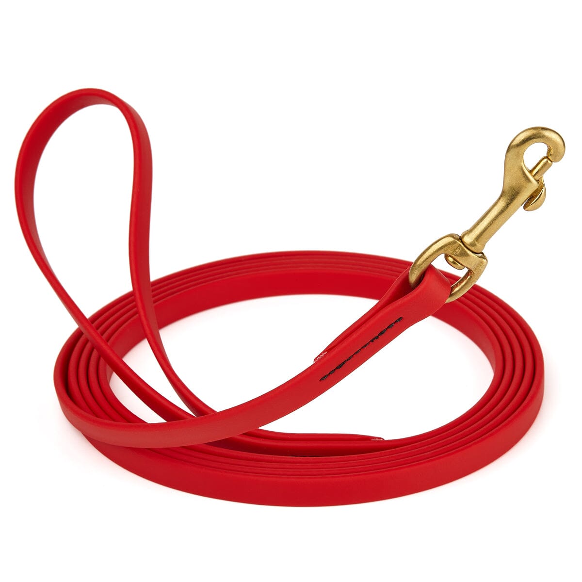 Viper Biothane Long Line 33 ft Lead with Brass Hardware Cherry Red 1 2" Dog Leashes Dogline