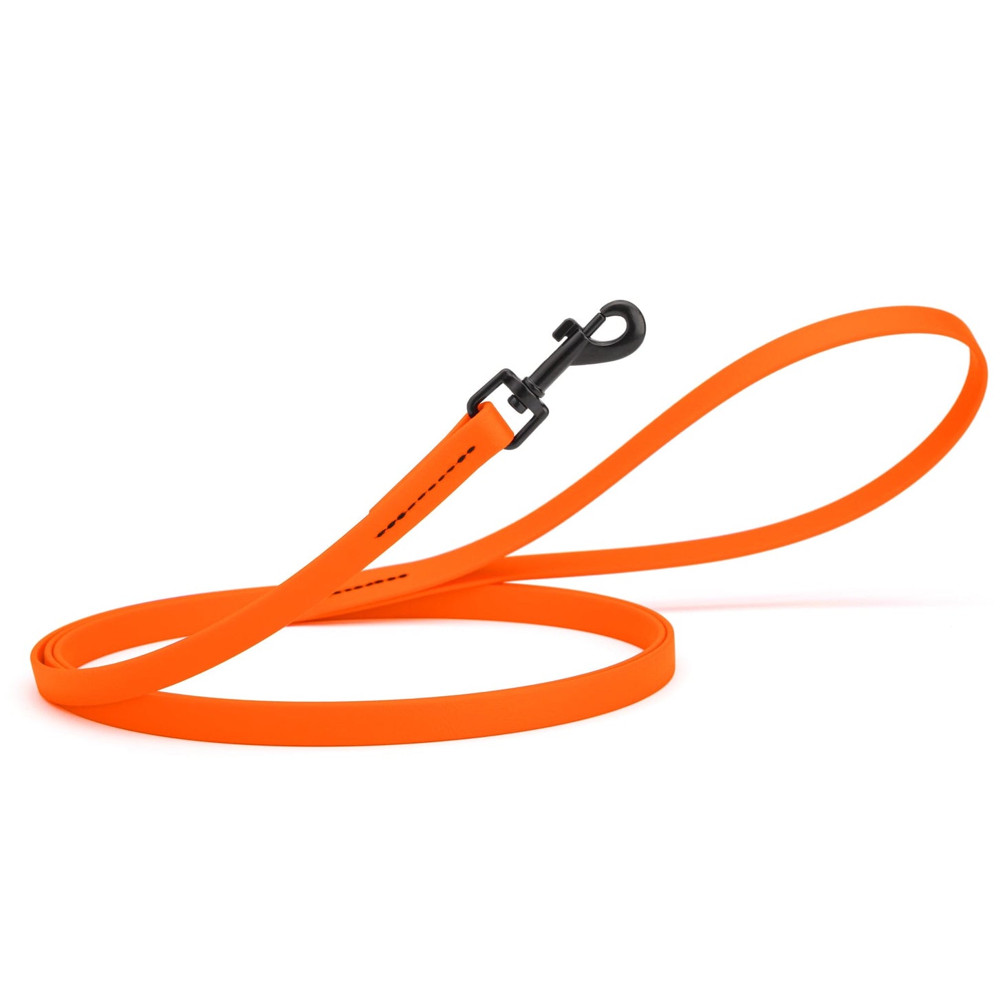 Biothane Waterproof Dog Leash, 4 ft Hunter Orange 4' 1 2" Dog Leashes Dogline