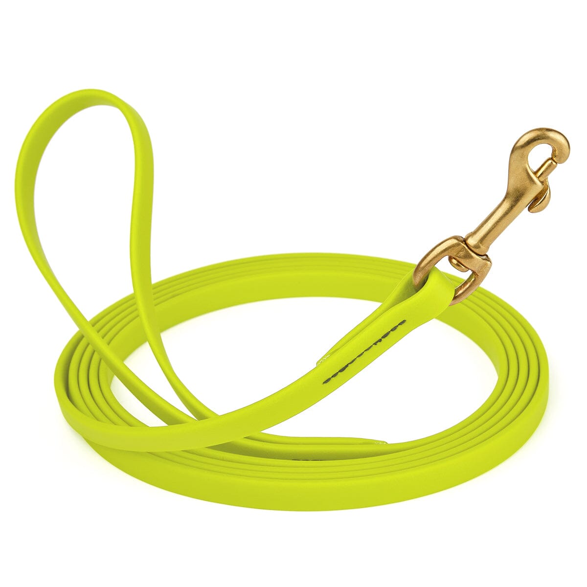 Viper Biothane Long Line 15 ft Lead with Brass Hardware Safety Yellow 1 2" Dog Leashes Dogline