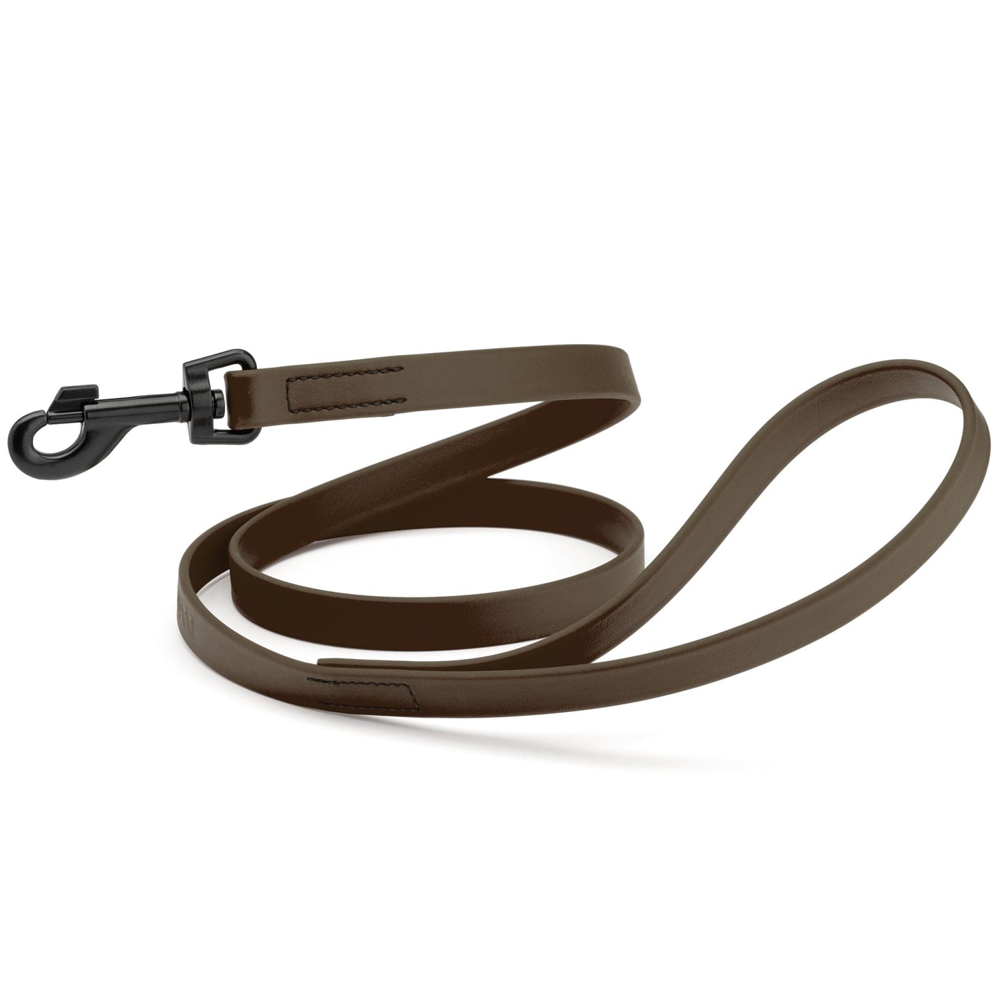 Biothane Waterproof Dog Leash, 4 ft Dark Chocolate Brown 4' Dog Leashes Dogline