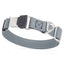 Sprenger BioThane Waterproof Dog Collar with Stainless Steel ClicLock Quick Release Buckle Battleship Gray Silver Buckle Dog Collars Dogline
