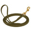Viper Biothane Long Line 20 ft Lead with Brass Hardware Olive Drab Green 1 2" Dog Leashes Dogline