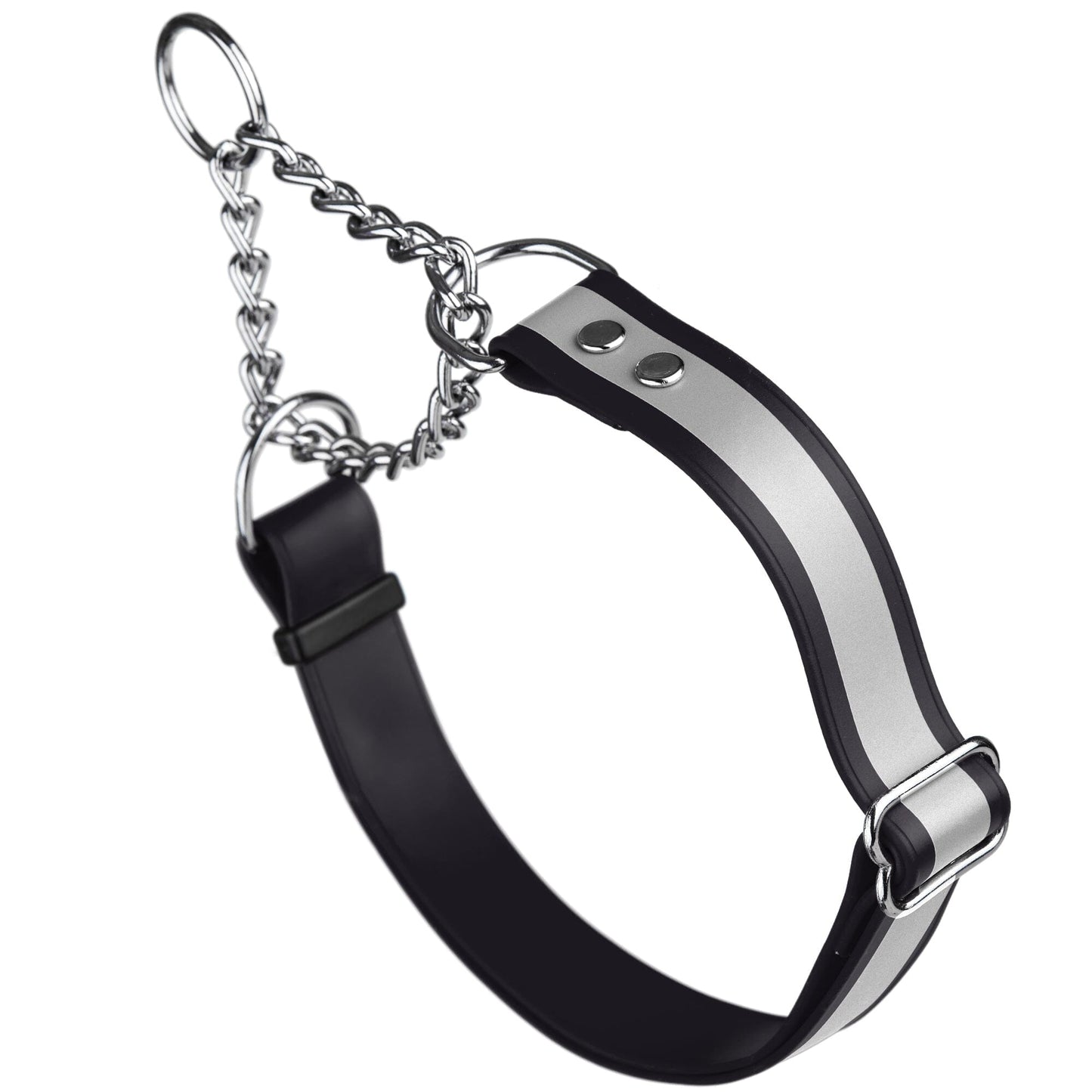Reflective Biothane Martingale Collar for Dogs Black Dog Collars Dogline