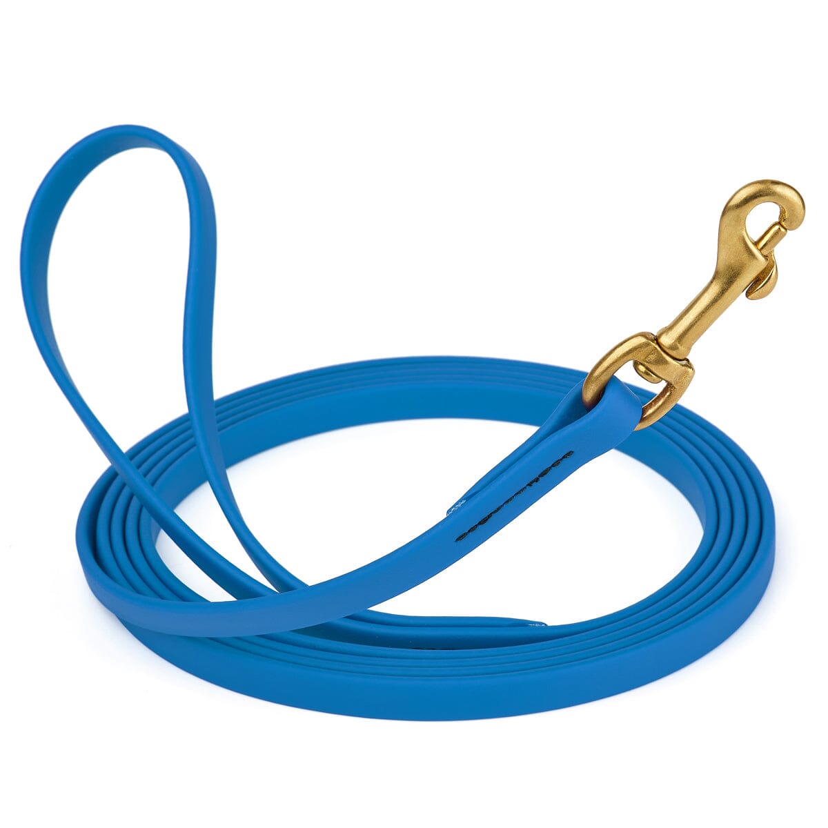 Viper Biothane Long Line 33 ft Lead with Brass Hardware Cerulean Blue 1 2" Dog Leashes Dogline