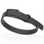 Dogline Biothane Waterproof Dog Collar with Black Hardware - Size S (12 to 15 inches) Black Dog Collars Dogline