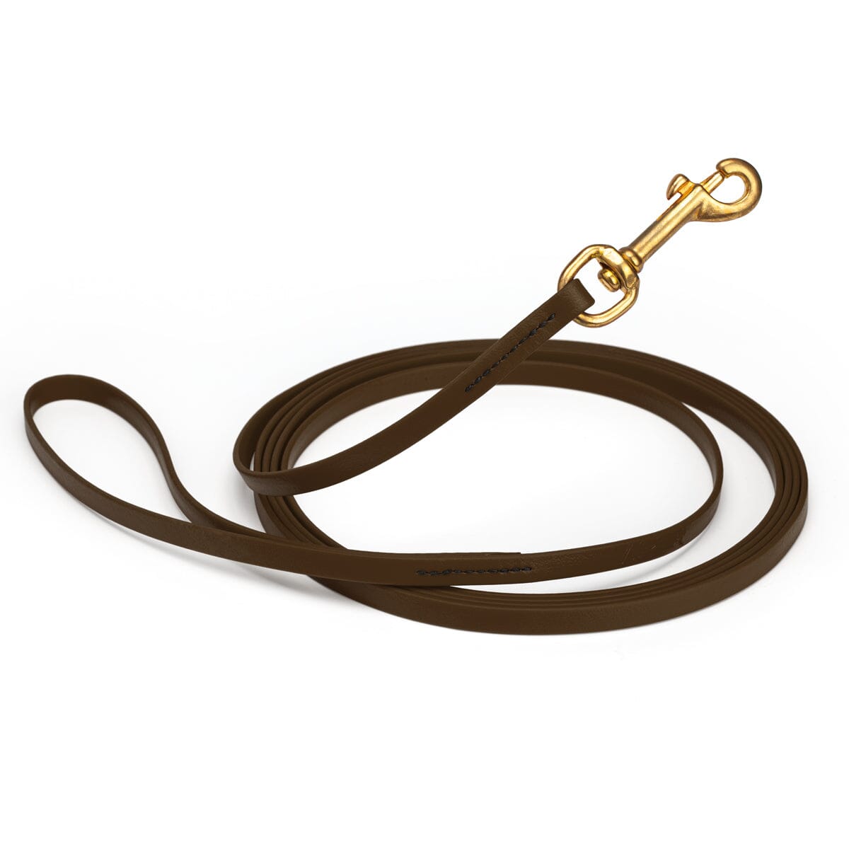Viper Biothane Long Line 20 ft Lead with Brass Hardware Dark Chocolate Brown 3 8" Dog Leashes Dogline
