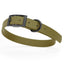 Dogline Biothane Waterproof Dog Collar with Black Hardware - Size M (15 to 18 inches) Olive Drab Green Dog Collars Dogline