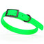 Dogline Biothane Waterproof Dog Collar with Black Hardware - Size S (12 to 15 inches) Tropical Green Dog Collars Dogline