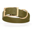 Viper Biothane Waterproof Dog Collar - Brass Hardware - 1.5in Wide, Size XXL (24 to 28 inches) Olive Drab Green Dog Collars Dogline