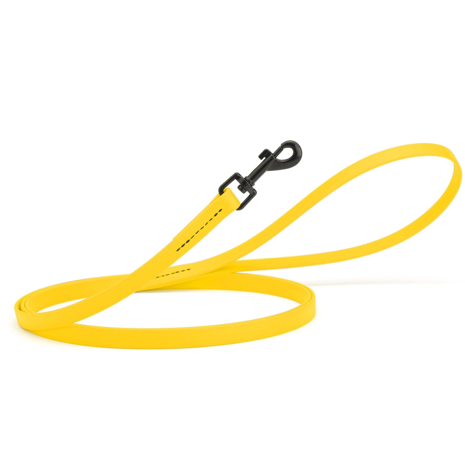 Biothane Waterproof Dog Leash, 4 ft Lemon Yellow 4' 1 2" Dog Leashes Dogline