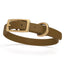 Viper Biothane Waterproof Dog Collar with Brass Hardware Coyote Brown L 9"-12" x W 1 2" Dog Collars Dogline
