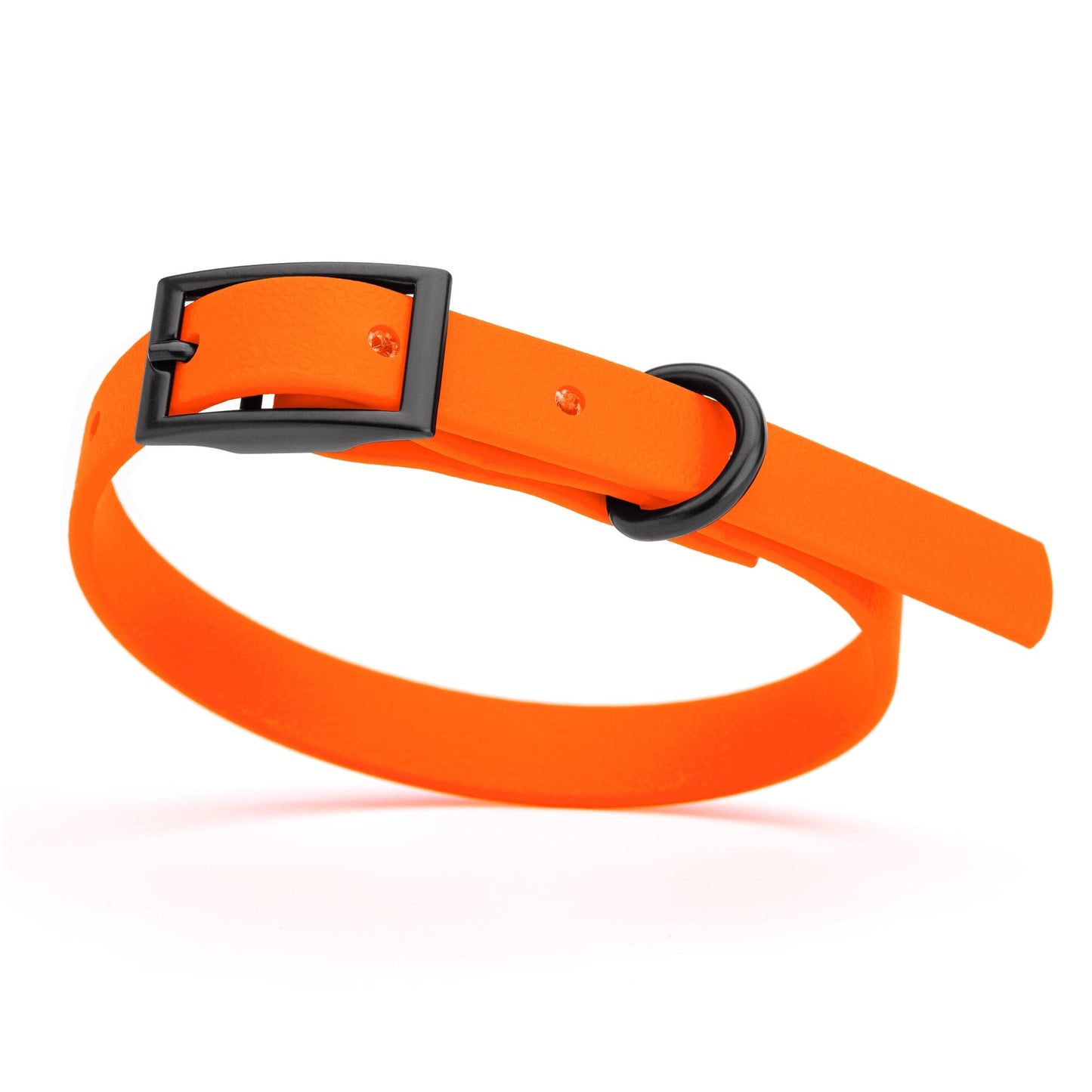 Biothane Waterproof Dog Collar - X-Small (9 to 12 inches) Hunter Orange L 9"-12" x W 1 2" Dog Collars Dogline