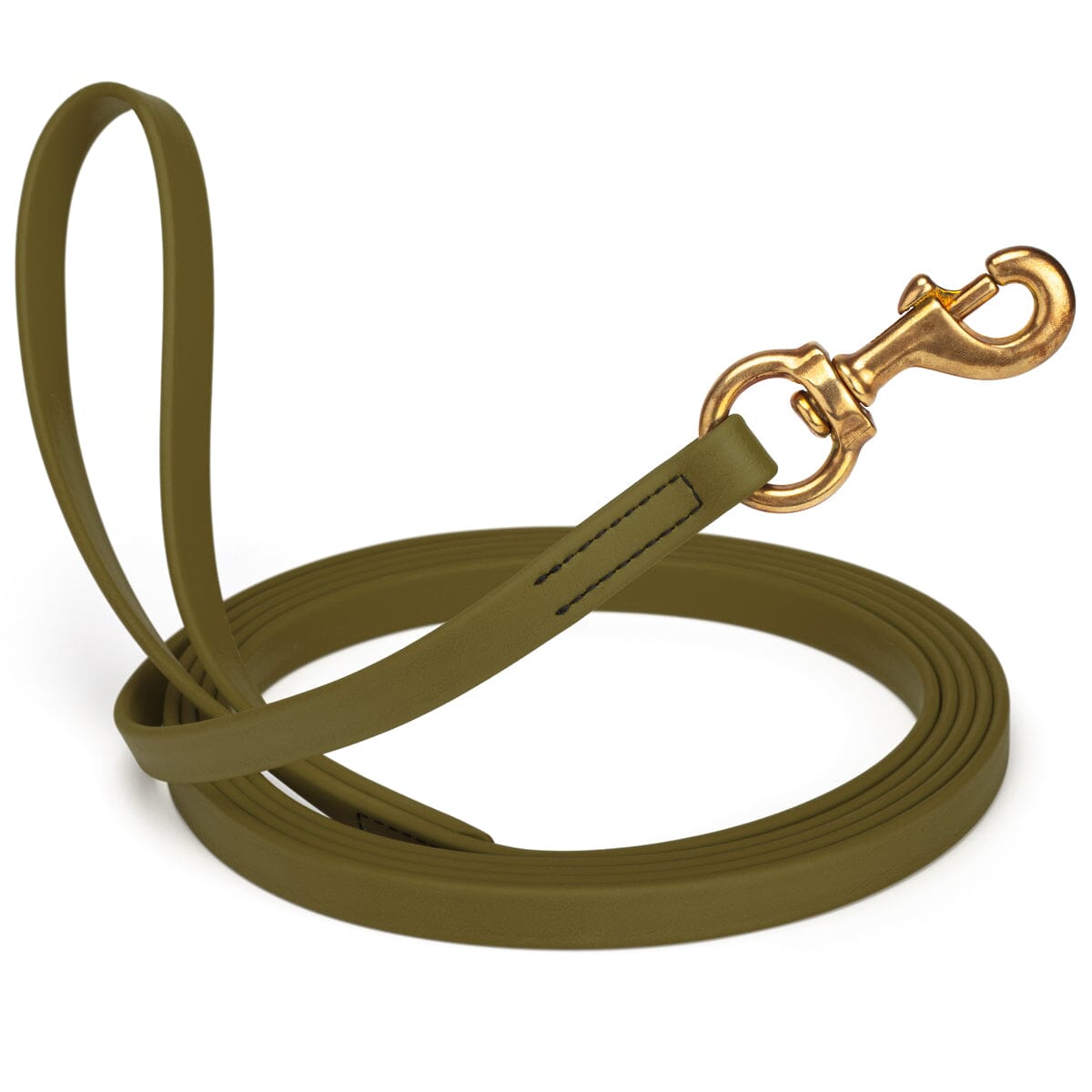 Viper Biothane Long Line 15 ft Lead with Brass Hardware Olive Drab Green 5 8" Dog Leashes Dogline