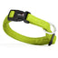 Comfort Microfiber Flat Dog Collar Lime Green 11-17" 5 8" Dog Collars Dogline