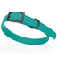Dogline Biothane Waterproof Dog Collar with Black Hardware - Size S (12 to 15 inches) Blue Aqua Dog Collars Dogline