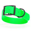 Dogline Biothane Waterproof Dog Collar with Black Hardware - 1.5" Wide, Size XXL (24 to 28 inches) Tropical Green Dog Collars Dogline