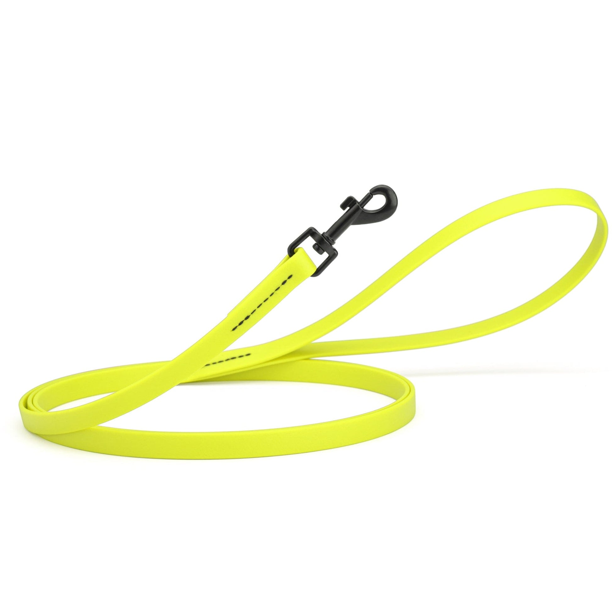 Biothane Waterproof Dog Leash, 4 ft Safety Yellow 4' 1 2" Dog Leashes Dogline