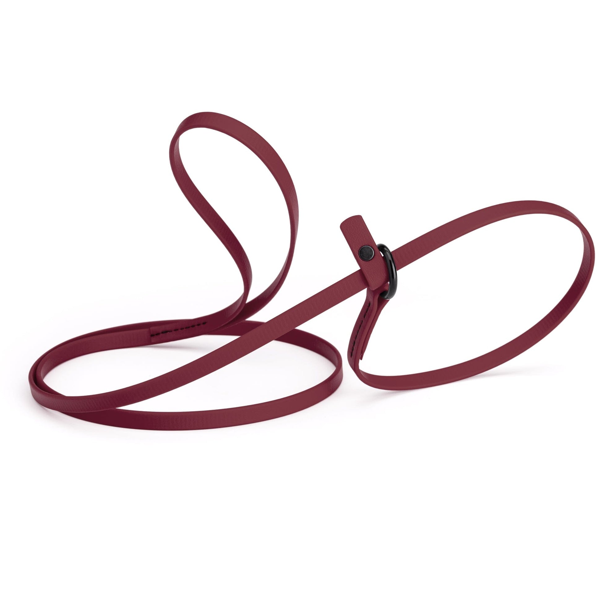 Biothane Slip Lead for Dogs, 5FT and 7FT Merlot Burgundy 5' 3 8" Dog Leashes Dogline