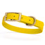 Viper Biothane Waterproof Dog Collar - Brass Hardware - Size S (12 to 15 inches) Lemon Yellow Dog Collars Dogline