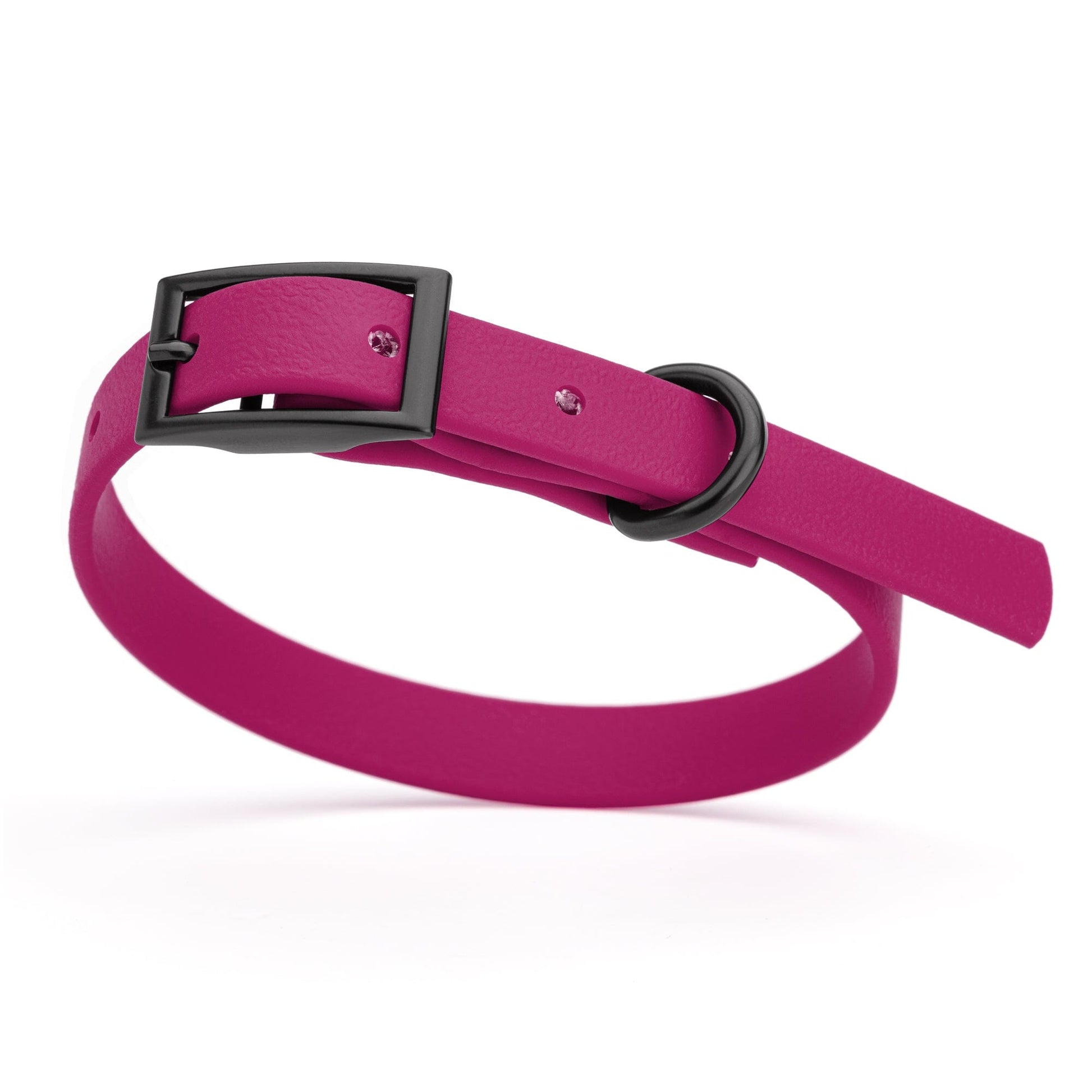 Biothane Waterproof Dog Collar - X-Small (9 to 12 inches) Magenta Pink L 9"-12" x W 1 2" Dog Collars Dogline