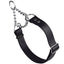 Biothane Adjustable Martingale Collar for Dogs Black Dog Collars Dogline