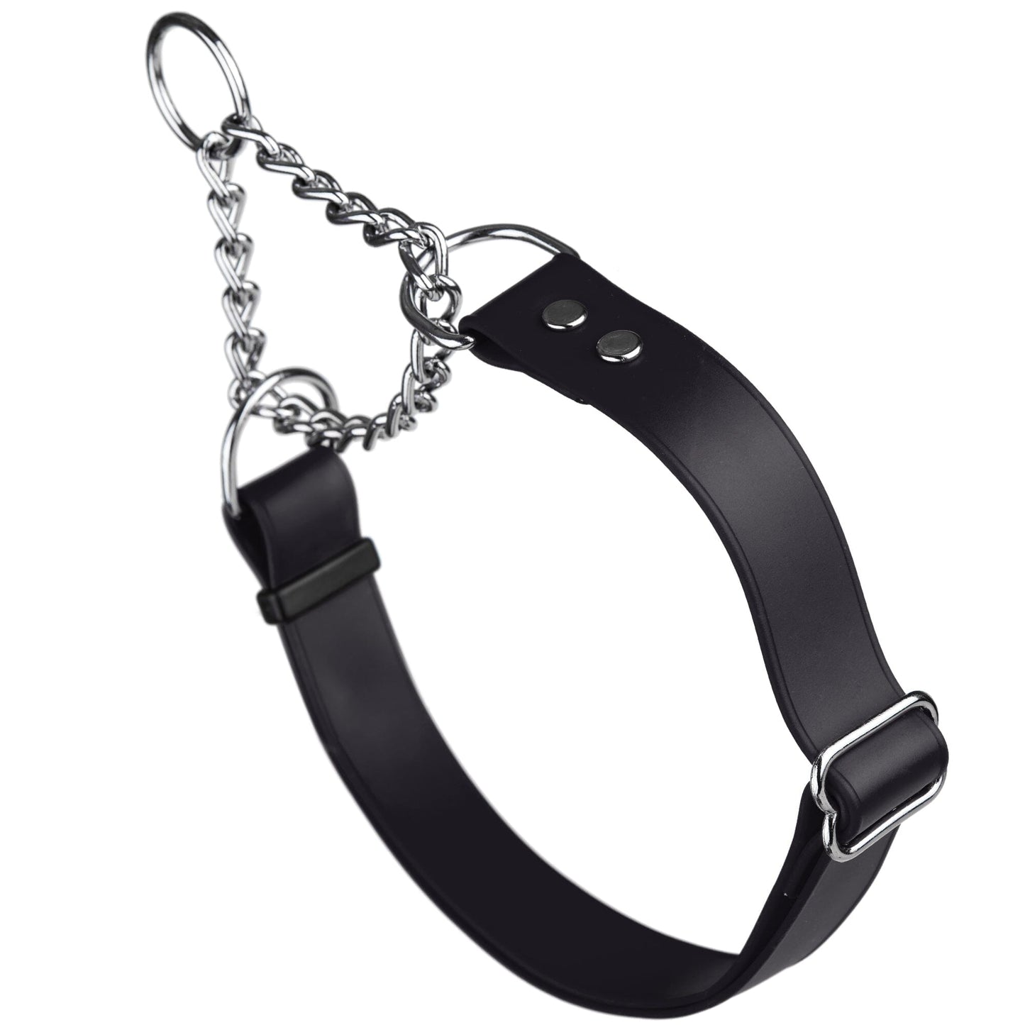 Biothane Adjustable Martingale Collar for Dogs Black Dog Collars Dogline