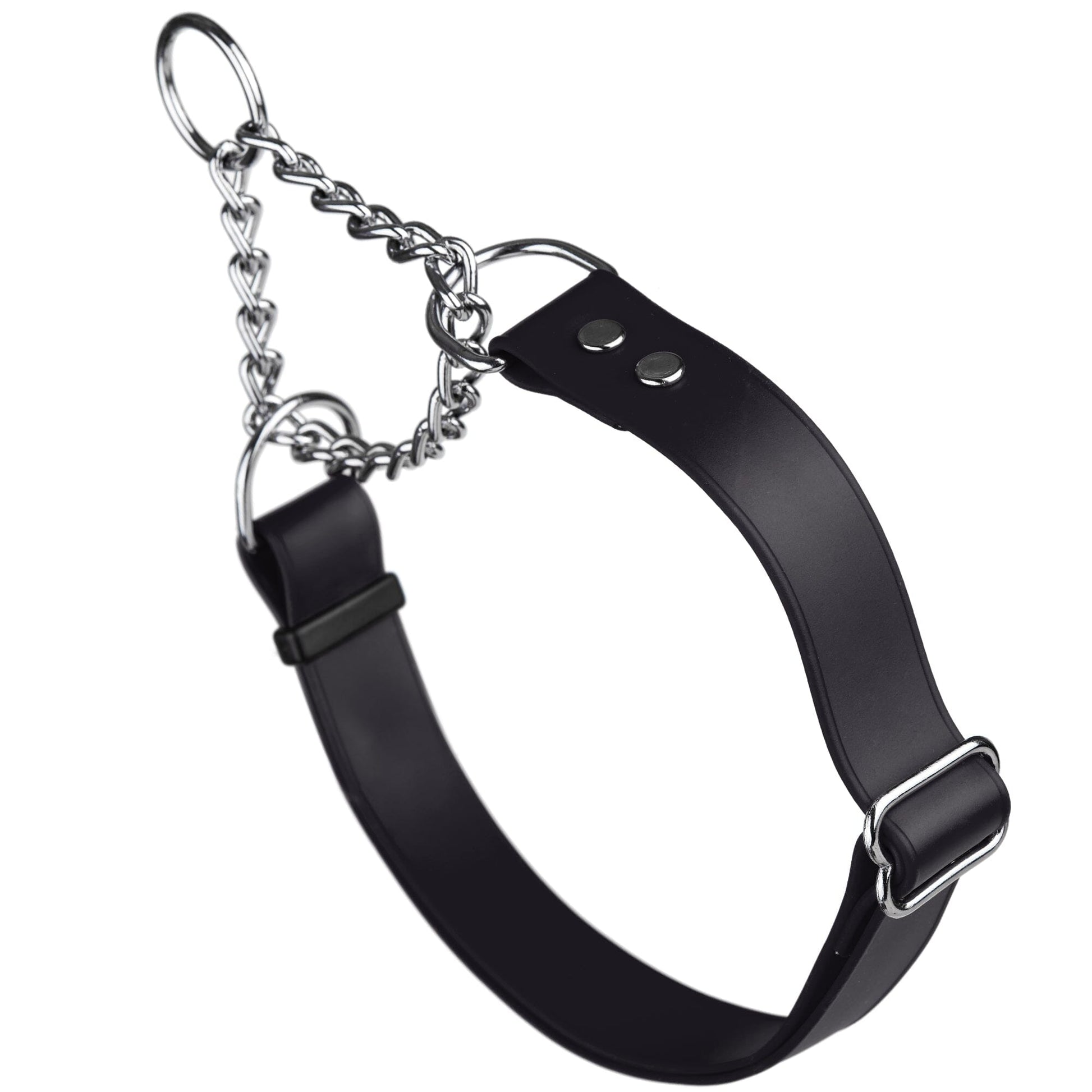 Biothane Adjustable Martingale Collar for Dogs Black Dog Collars Dogline