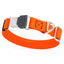 Sprenger BioThane Waterproof Dog Collar with Stainless Steel ClicLock Quick Release Buckle Hunter Orange Silver Buckle Dog Collars Dogline