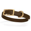 Viper Biothane Waterproof Dog Collar with Brass Hardware Dark Chocolate Brown L 9"-12" x W 1 2" Dog Collars Dogline