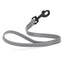 Biothane Waterproof Traffic Lead for Dogs, 2 ft Battleship Gray 2' 3 4" Dog Leashes Dogline