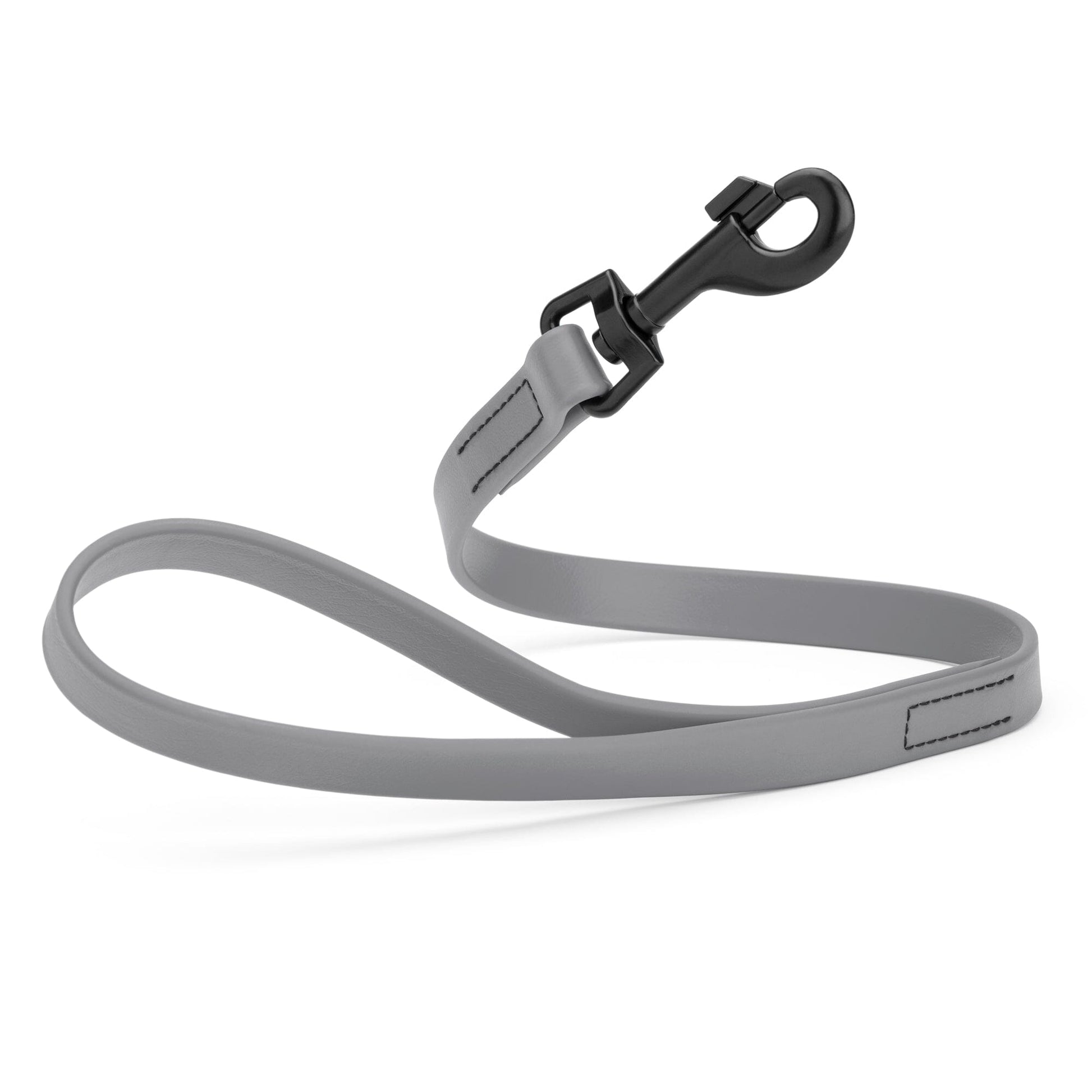 Biothane Waterproof Traffic Lead for Dogs, 2 ft Battleship Gray 2' 3 4" Dog Leashes Dogline