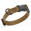 Dogline Biothane Waterproof Dog Collar with Quick Release Buckle 5 8"W by 10-14"L Coyote Brown Dog Collars Dogline