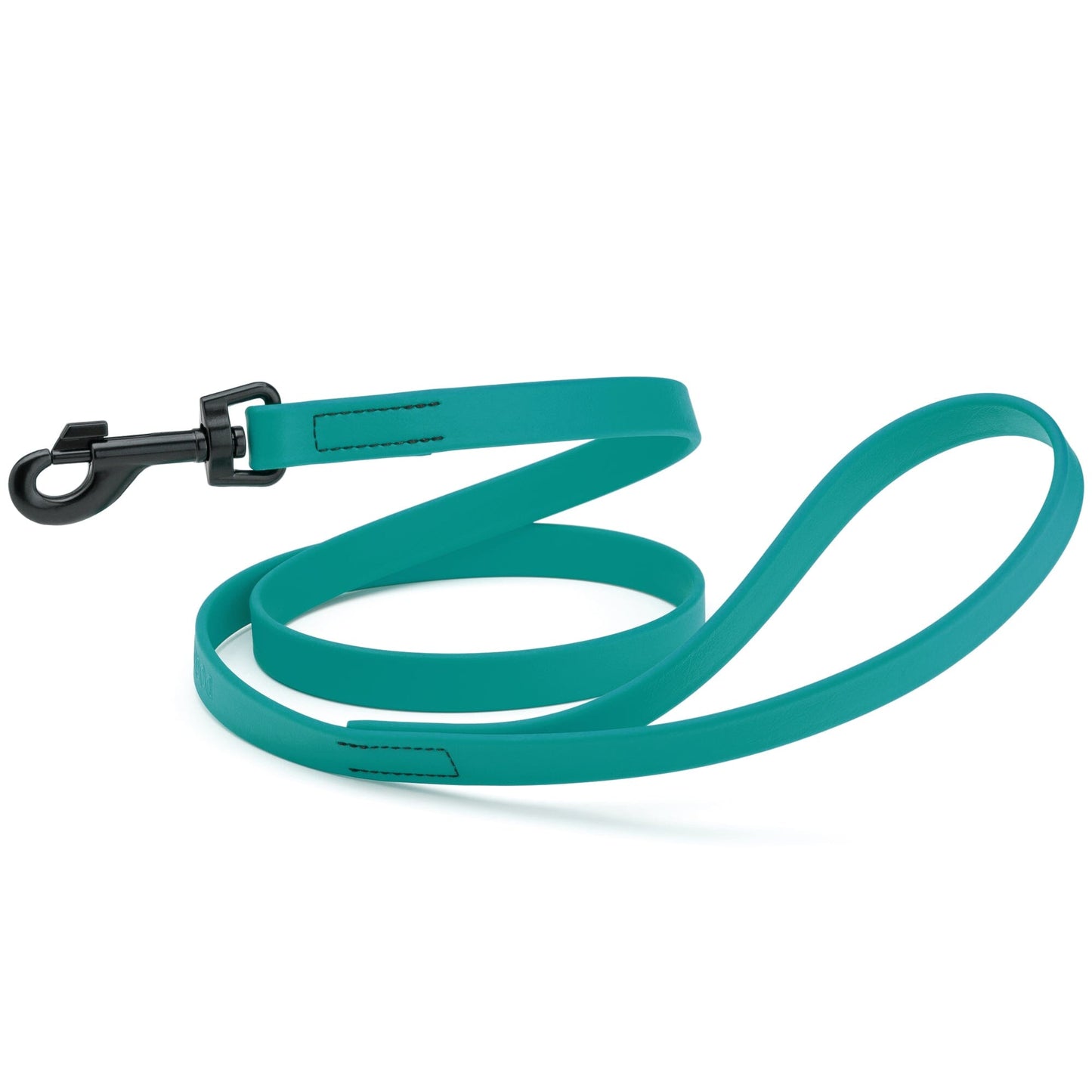 Biothane Waterproof Dog Leash, 4 ft Blue Aqua 4' Dog Leashes Dogline