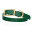 Viper Biothane Waterproof Dog Collar - Brass Hardware - Size XL (22 to 25 inches) Hunter Green Dog Collars Dogline