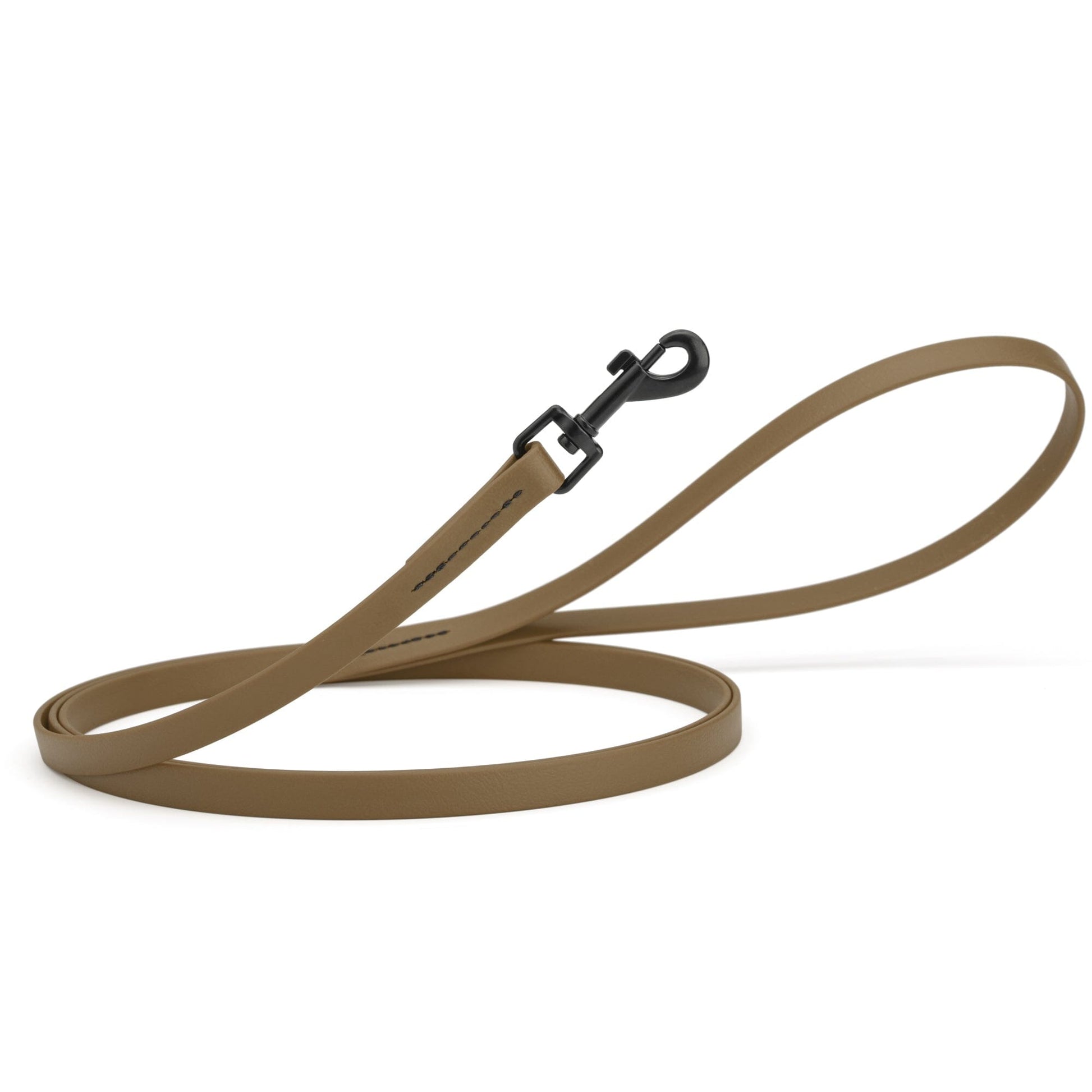 Biothane Waterproof Dog Leash, 4 ft Coyote Brown 4' 1 2" Dog Leashes Dogline
