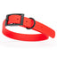 Dogline Biothane Waterproof Dog Collar with Black Hardware - Size L (18 to 22 inches) Cherry Red Dog Collars Dogline