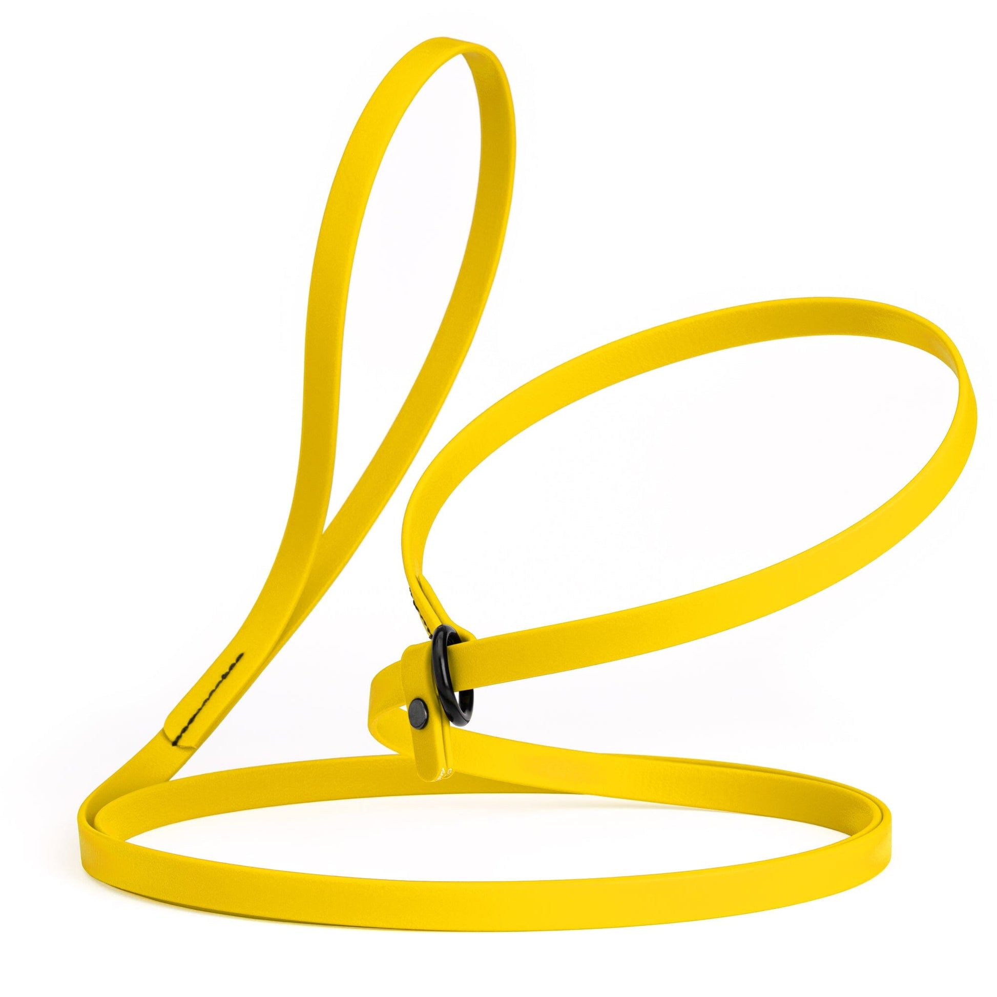 Biothane Slip Lead for Dogs, 5FT and 7FT Lemon Yellow 7' 1 2" Dog Leashes Dogline