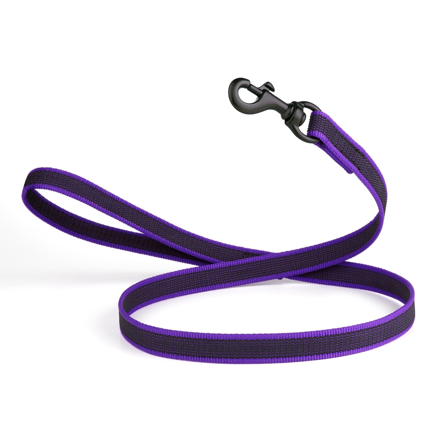 Rubber Infused Nylon Dog Leash Purple 4' 3 4" Dog Leashes Dogline