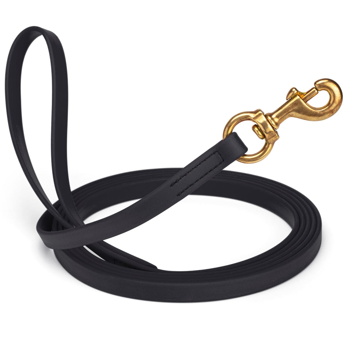 Viper Biothane Long Line 15 ft Lead with Brass Hardware Black 5 8" Dog Leashes Dogline