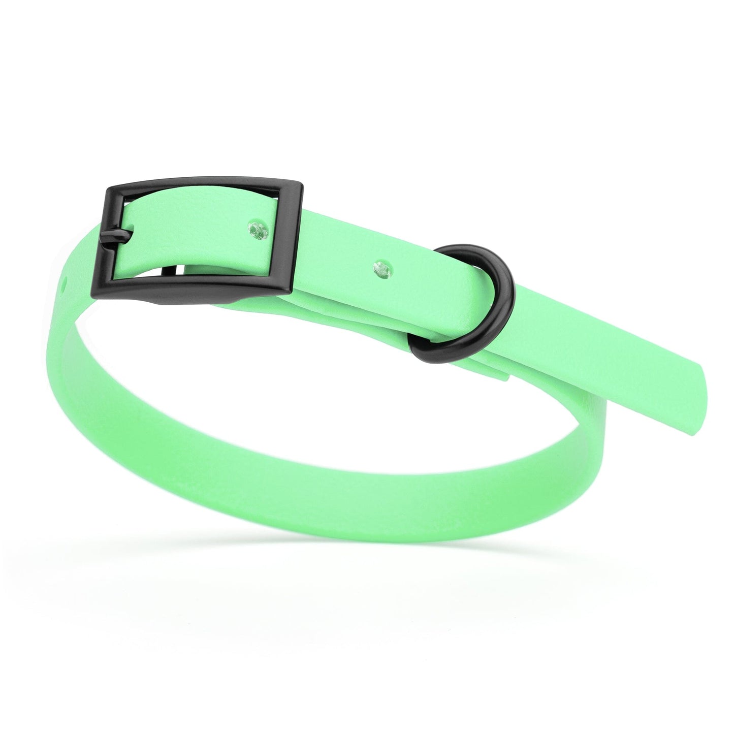 Biothane Waterproof Dog Collar - X-Small (9 to 12 inches) Sea Foam Green L 9"-12" x W 1 2" Dog Collars Dogline