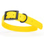 Dogline Biothane Waterproof Dog Collar with Black Hardware - Size L (18 to 22 inches) Lemon Yellow Dog Collars Dogline