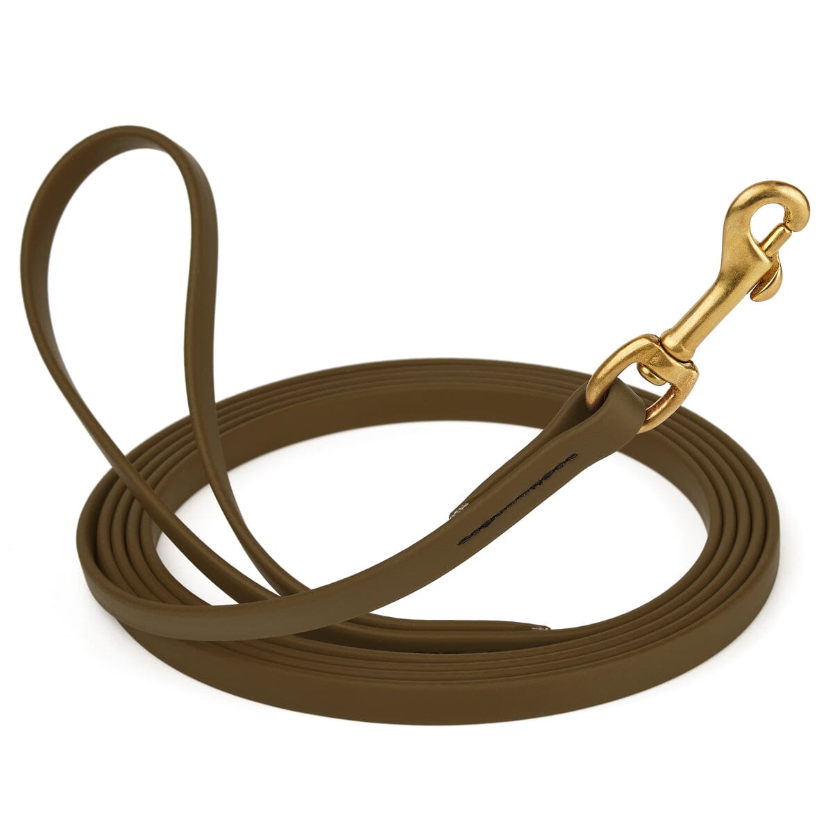 Viper Biothane Long Line 20 ft Lead with Brass Hardware Coyote Brown 1 2" Dog Leashes Dogline