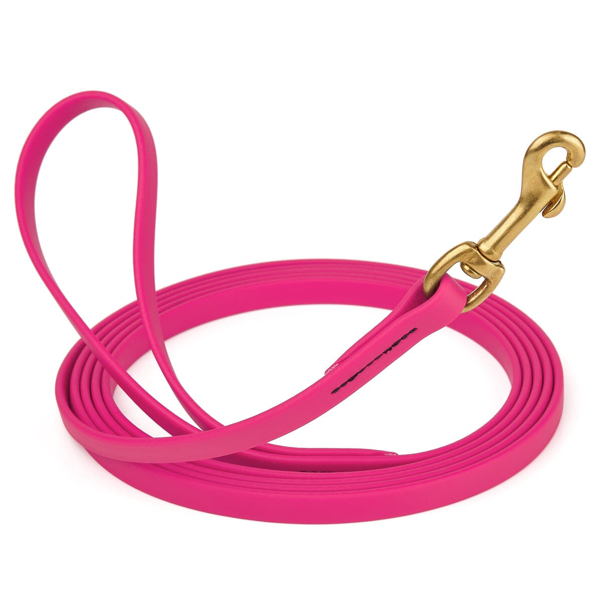 Viper Biothane Long Line 33 ft Lead with Brass Hardware Passionfruit Pink 1 2" Dog Leashes Dogline