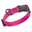 Dogline Biothane Waterproof Dog Collar with Quick Release Buckle Magenta Pink Dog Collars Dogline