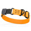 Sprenger BioThane Waterproof Dog Collar with Stainless Steel ClicLock Quick Release Buckle Tangerine Orange Black Buckle Dog Collars Dogline